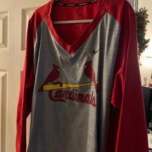 Nike Red Dri-FIT Baseball Shirt